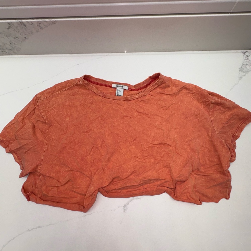 Forever 21 Rust Orange Crop Top